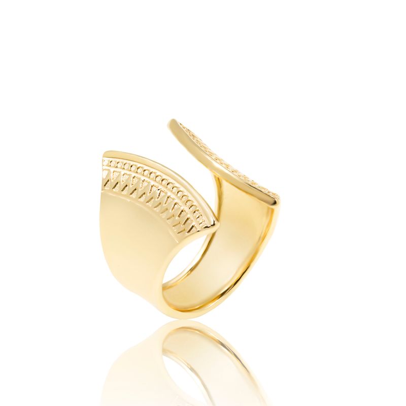 Open Liam Ring with Gold Plating