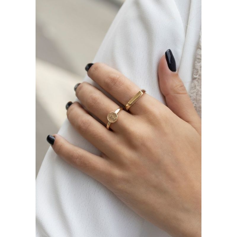 Ring with a coating for women