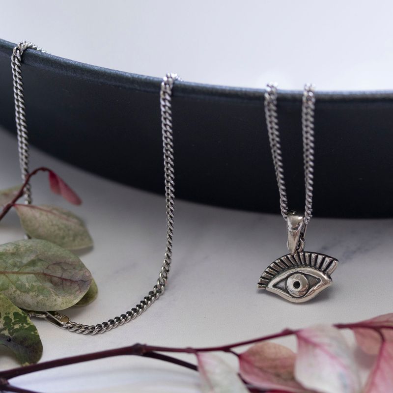 Silver Eye Necklace