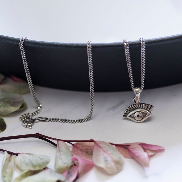 Silver Eye Necklace