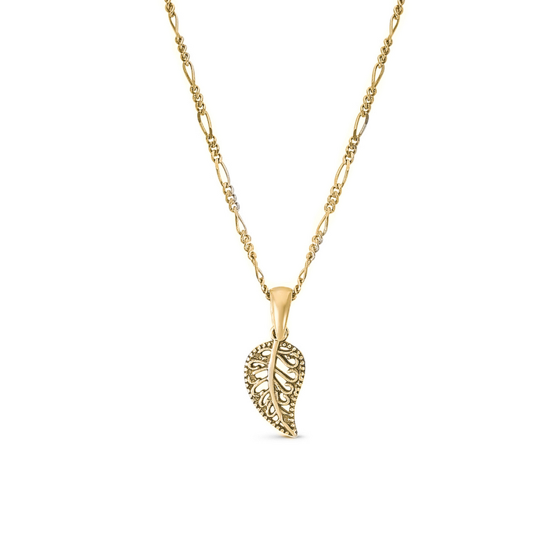 Gold-plated Leaf Necklace