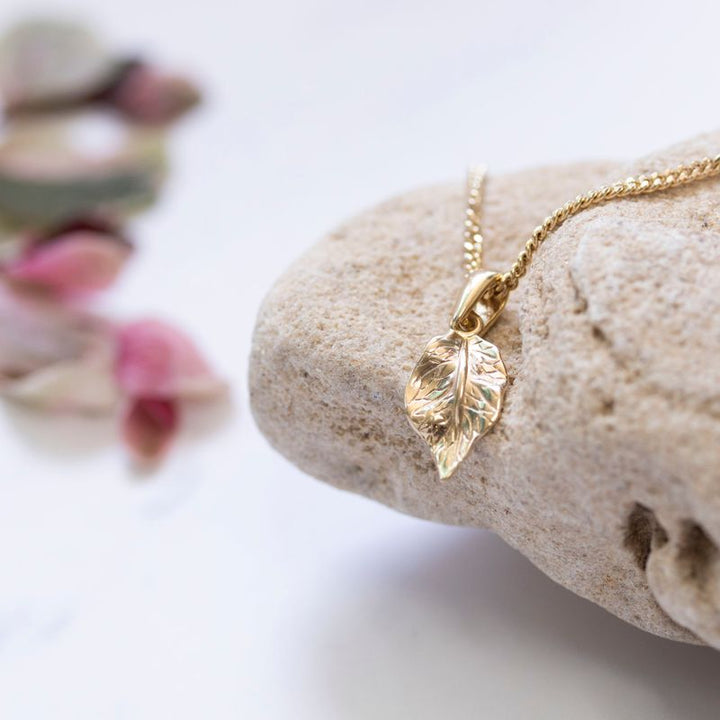 Gold Plated Leaf Necklace