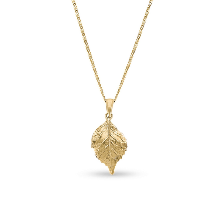 Gold Plated Leaf Necklace