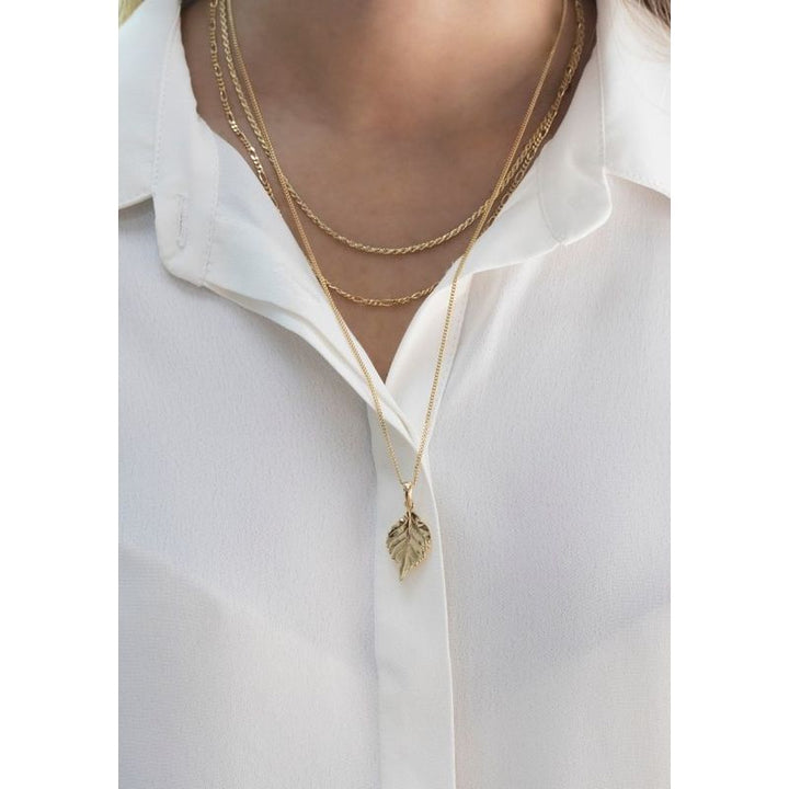 Gold Plated Leaf Necklace