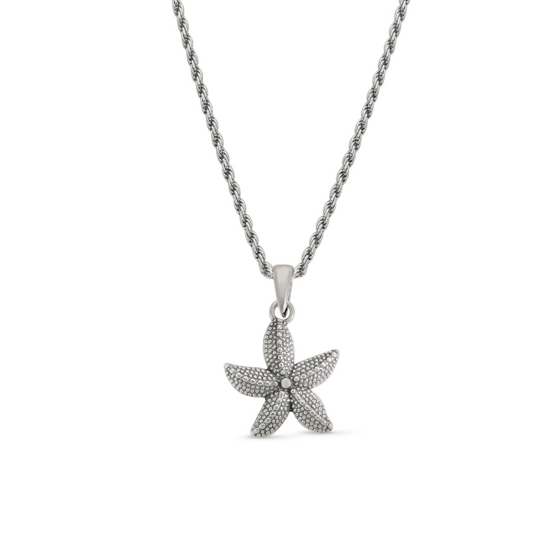 Silver Starfish Necklace