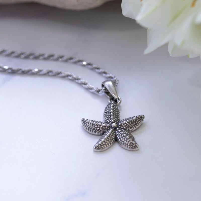 Silver Starfish Necklace