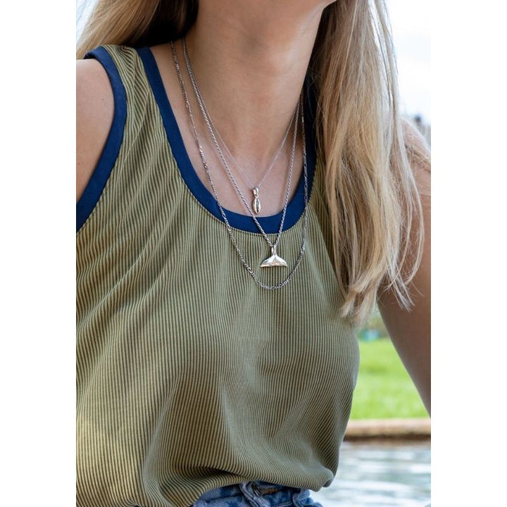 Open Silver Lariat Necklace