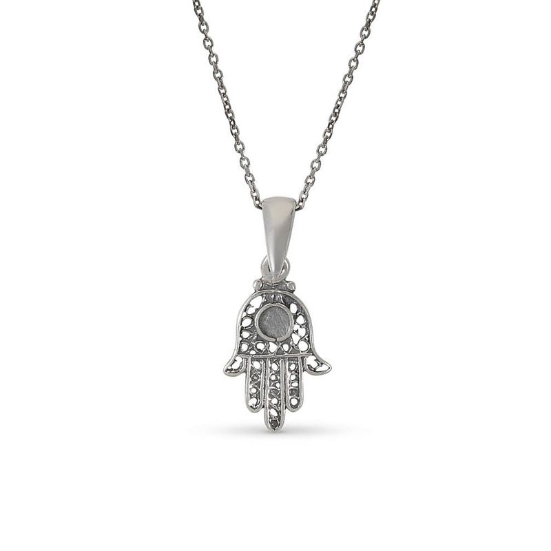 Hamsa Silver Necklace
