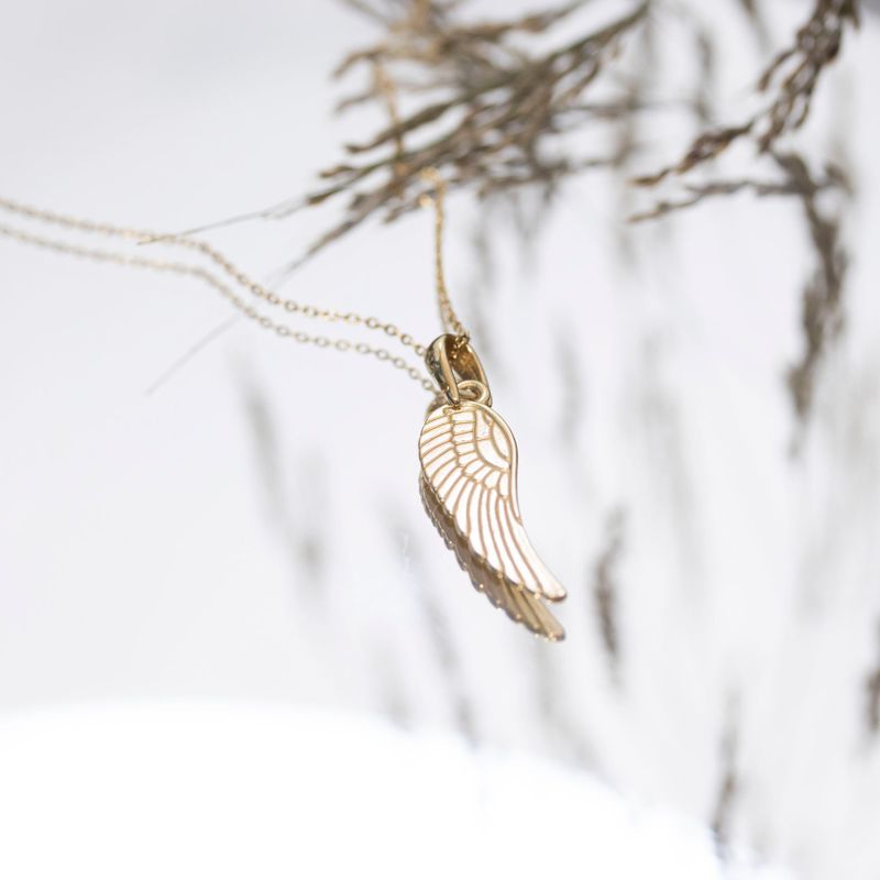 Gold-plated Wings Necklace