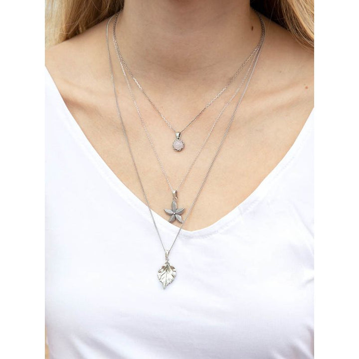 Sophie Rose Quartz Silver 925 Necklace