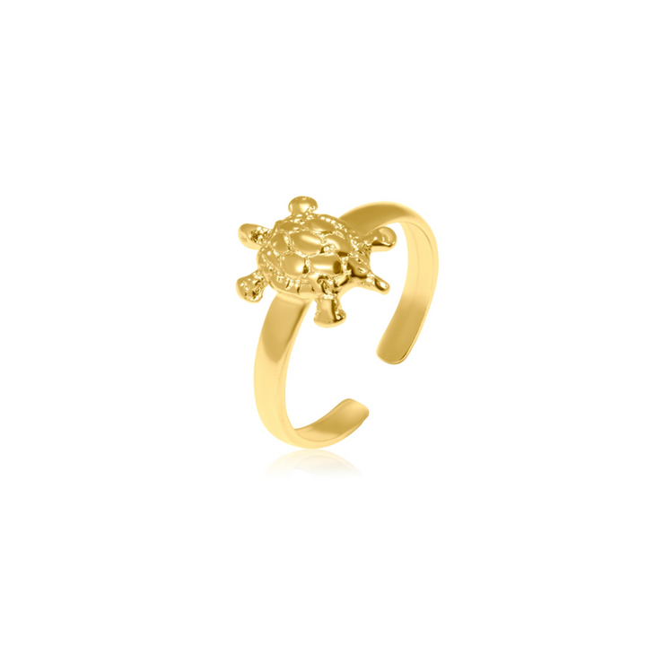 Gold-plated Turtle Ring