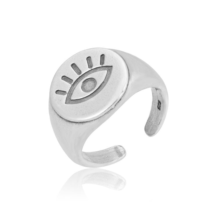 Silver Eye of Providence Ring