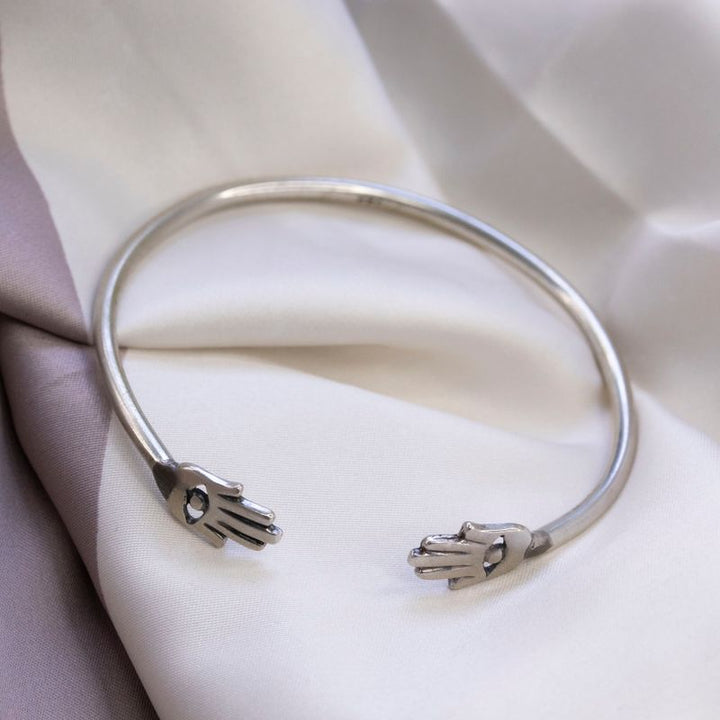 Open Bracelet with Hamsa
