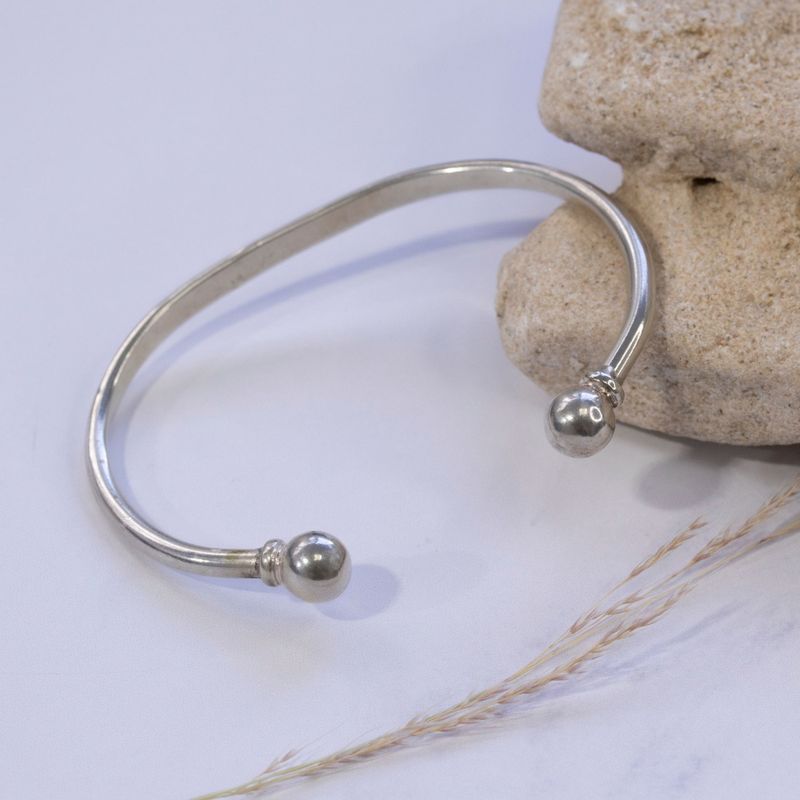 Open Bracelet with Balls