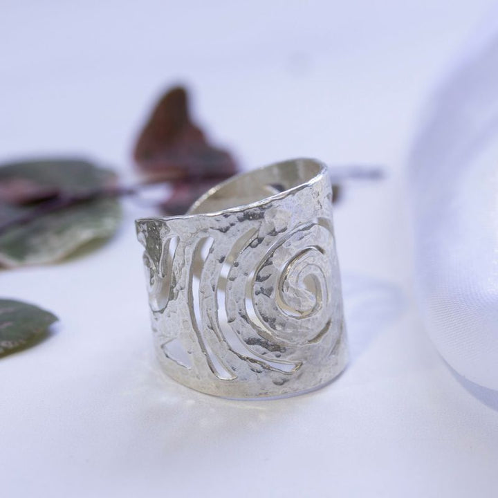 925 Silver Open Spiral Ring