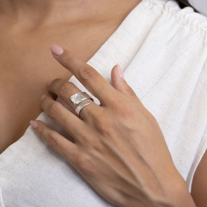 925 Silver Slalom Ring