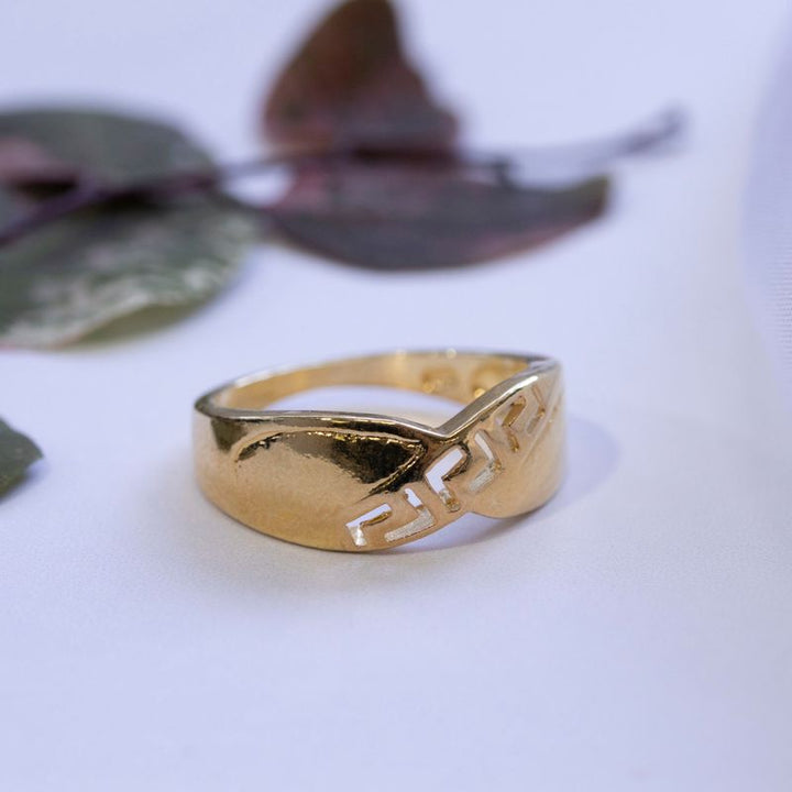 Gold Plated Arrows Thin Ring