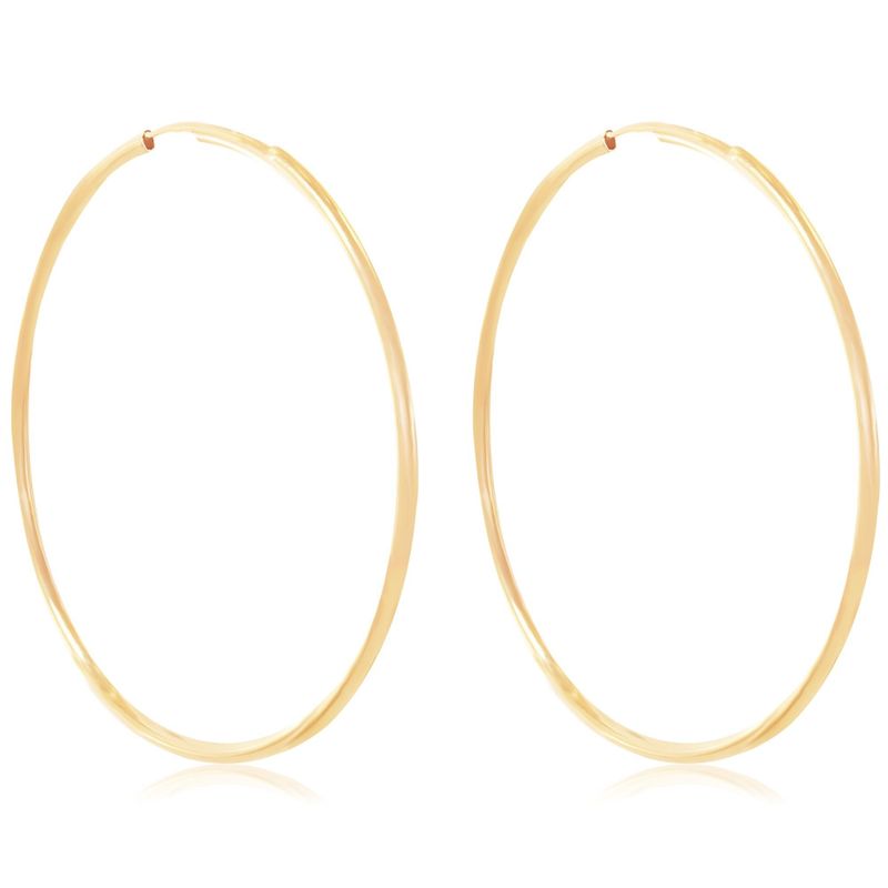 14K Gold Hoop Earrings XL 39mm