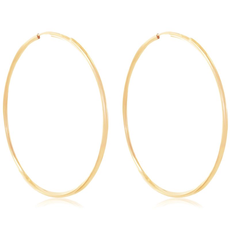 14K Gold Hoop Earrings XL 39mm