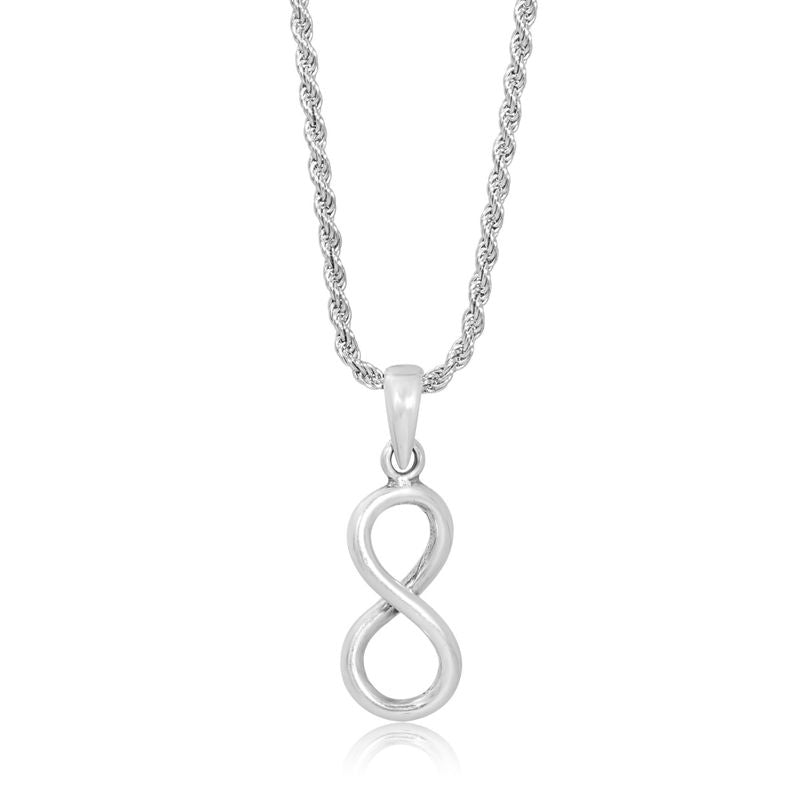 Yanfiniti Money Under with a rope chain 0.4X50 cm in rhodium icing