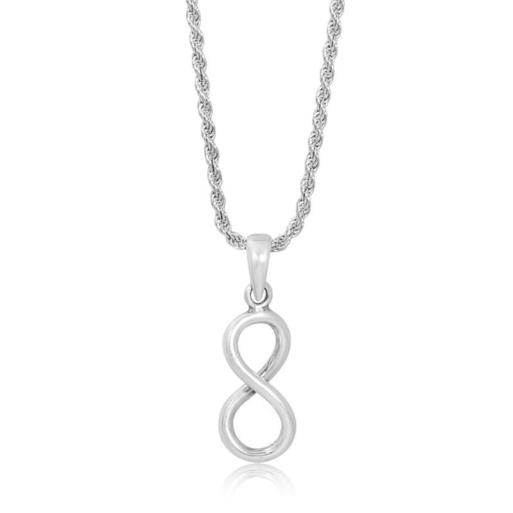Yanfiniti Money Under with a rope chain 0.4X50 cm in rhodium icing
