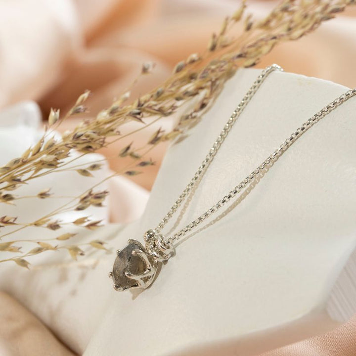 14K Gold Plated Women'S Labradorite Necklace