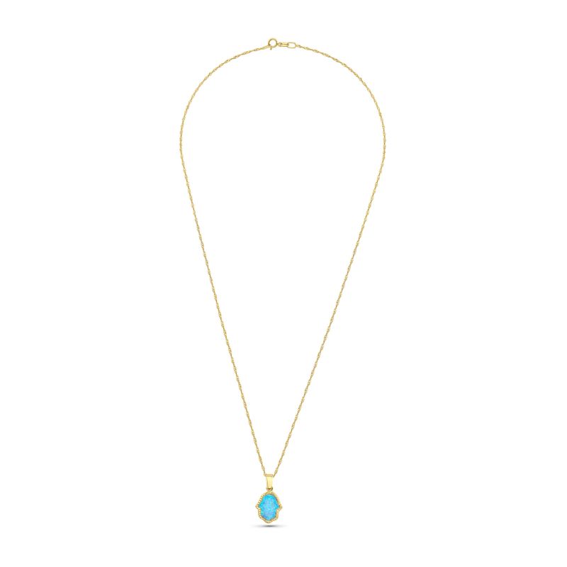 Hamsa Pendandt with Blue Opal (folder p137)