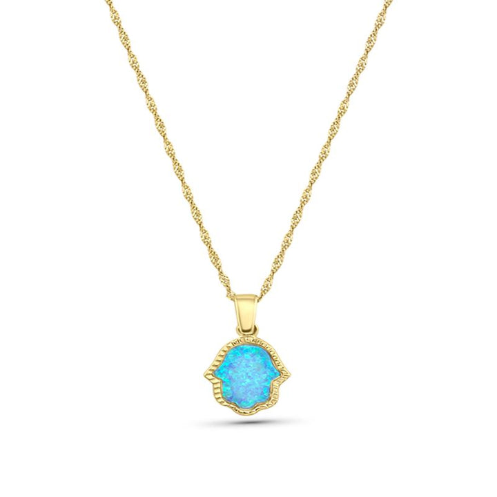 Hamsa Pendandt with Blue Opal (folder p137)