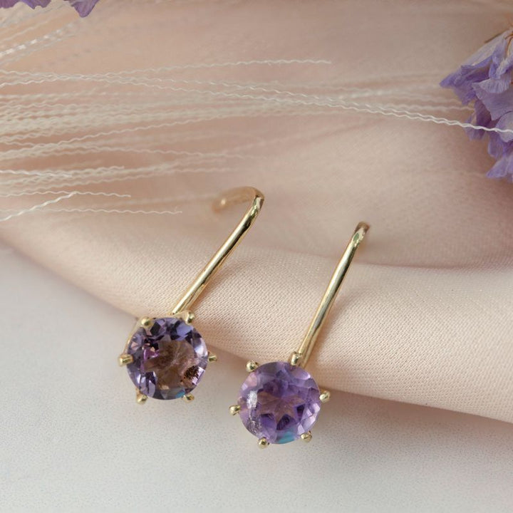 14K Gold Leverback Earrings