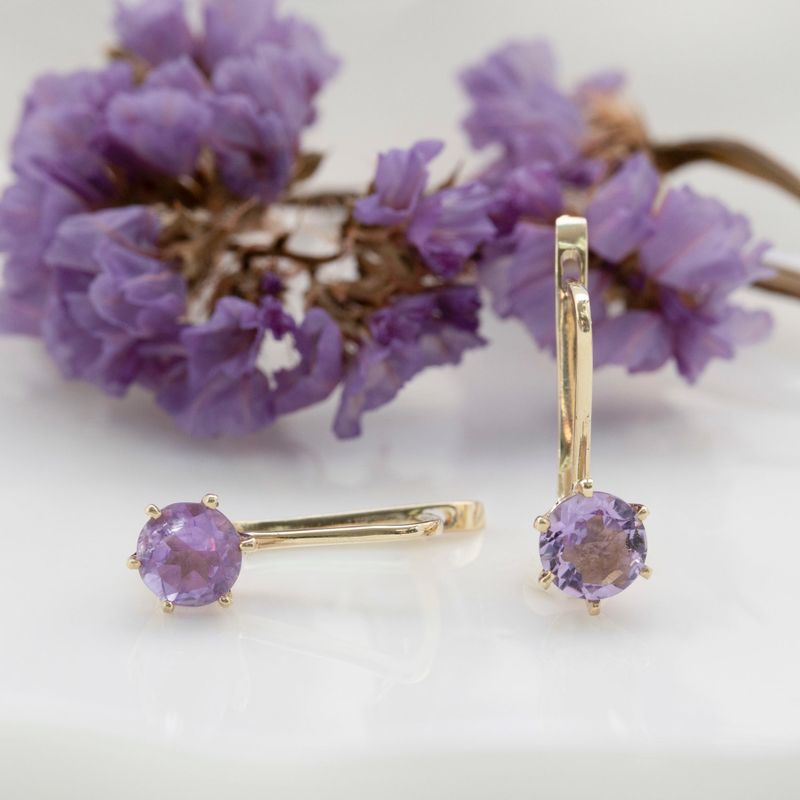 14K Gold Leverback Earrings