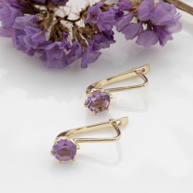 14K Gold Leverback Earrings