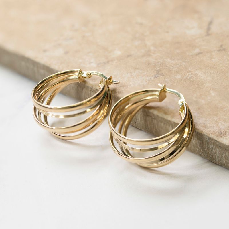 14K Gold Hoop Earrings