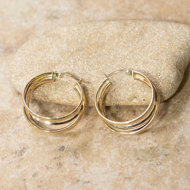 14K Gold Hoop Earrings