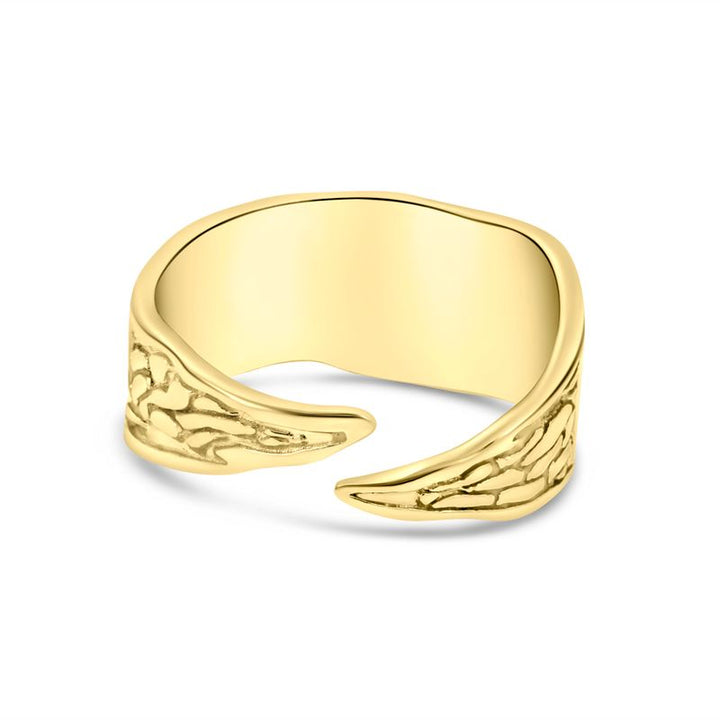 14K Gold Plated Flower Ring - Adjustable 925 Silver, Gemstone, Women's Jewelry