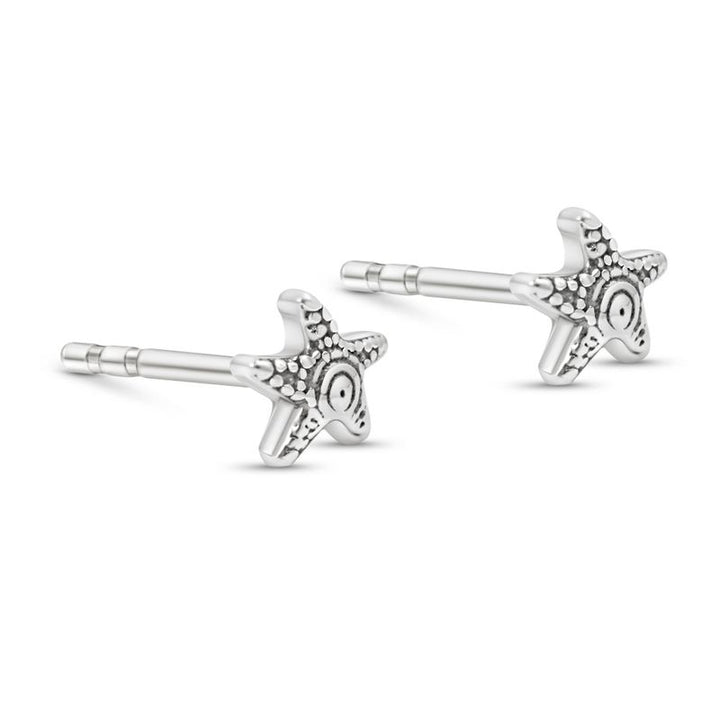 925 Silver Sea Star Studs with Gemstone - Chic Gift