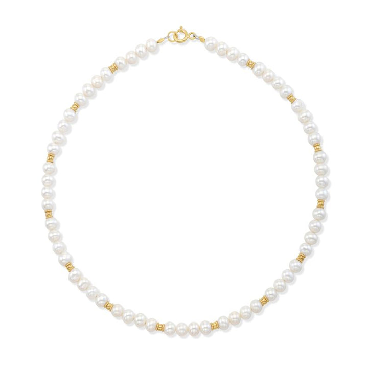 14K Gold and Pearl Necklace