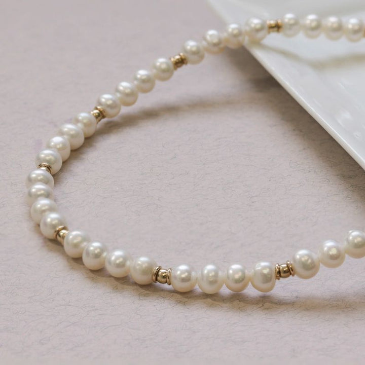 14K Gold and Pearl Necklace