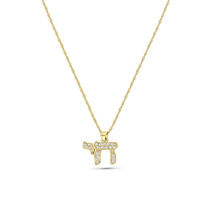 14K Gold Small Embellished Animal Pendant