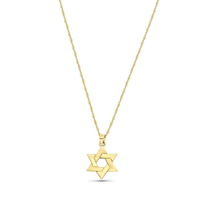 14K Gold David's Star Pendant