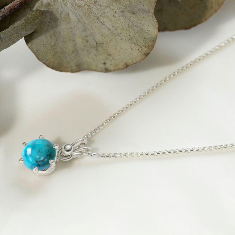 925 Silver Pendant with Turquoise Stone
