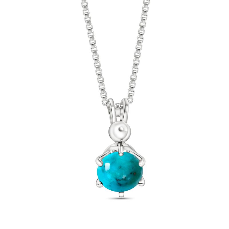 925 Silver Pendant with Turquoise Stone
