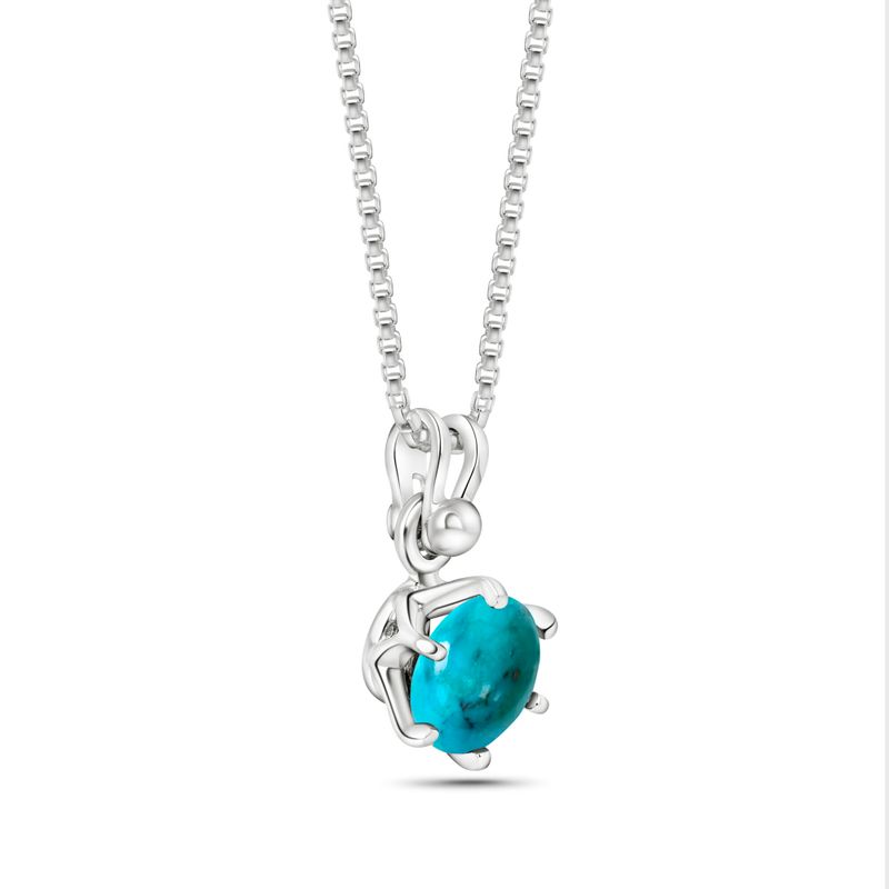 925 Silver Pendant with Turquoise Stone