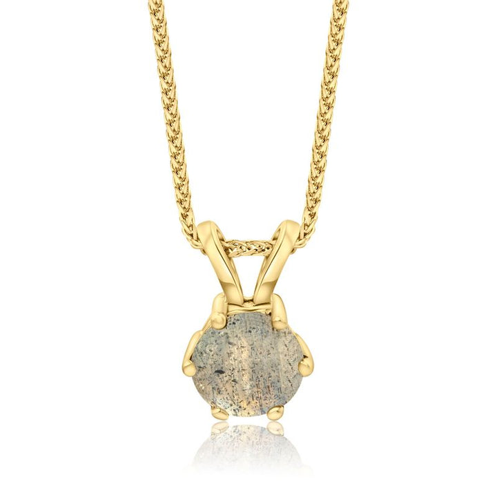 Jessica Pendant 14K Gold with Labradorite Stone