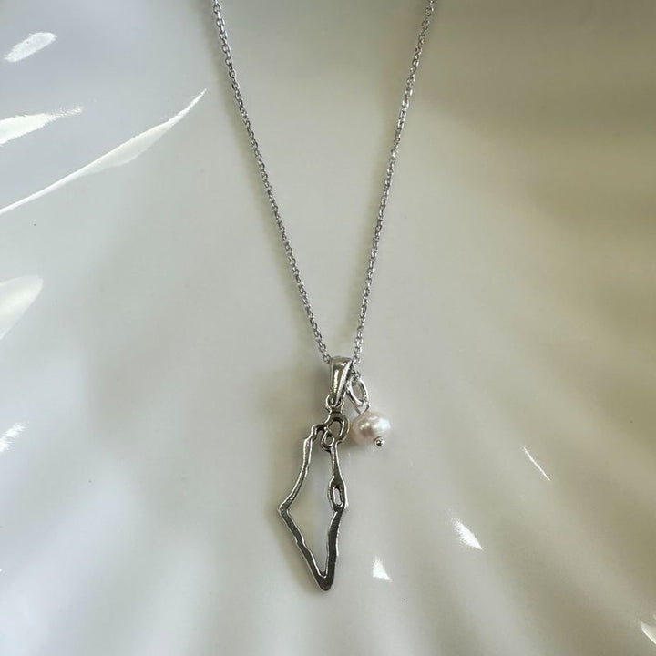 Israel Silver Pendant with Pearl