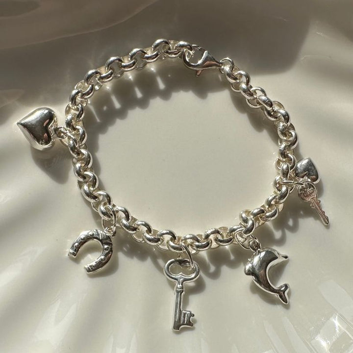 Hefty Charms Silver Bracelet