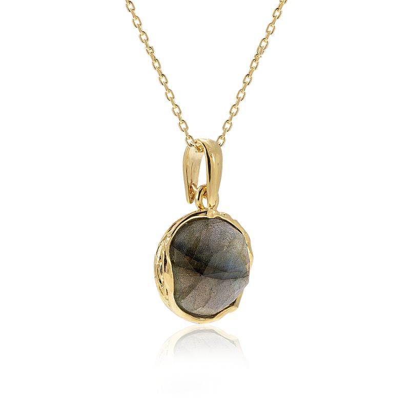 Labradorite Mystic Topaz Silver Pendant & Chain P9552 — Sarah Designs  Jewelry
