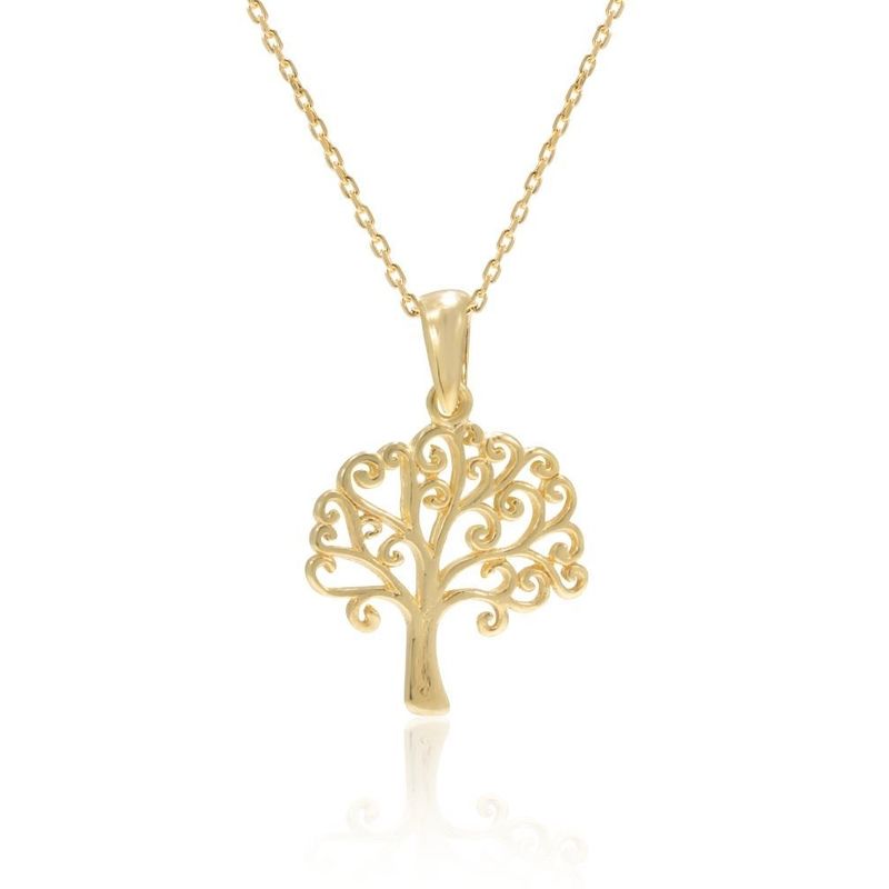 Yellow Gold Tree Of Life Pendant