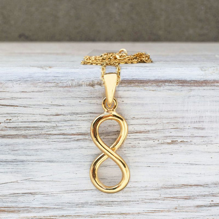 Yellow Gold Plated Infinity Pendant