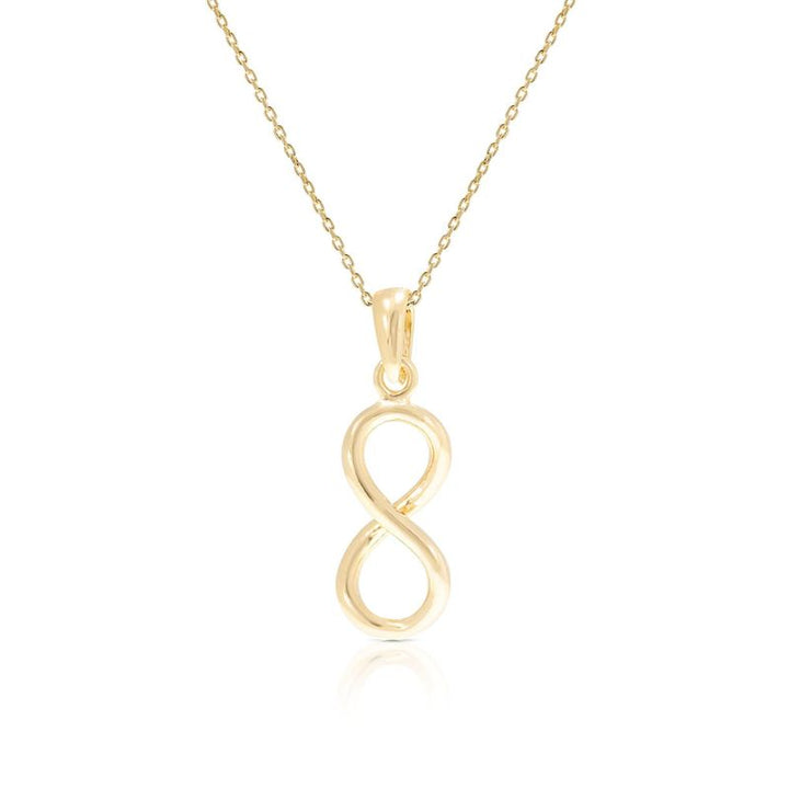 Yellow Gold Plated Infinity Pendant