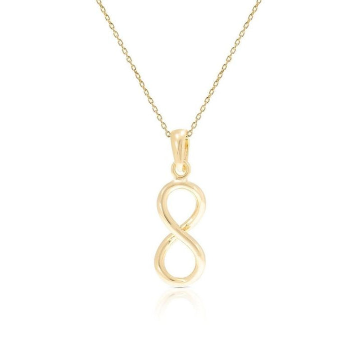 Yellow Gold Plated Infinity Pendant